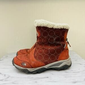 The North Face Primaloft 200 Gram Insulation Orange Snow Boots Women’s Size 7
